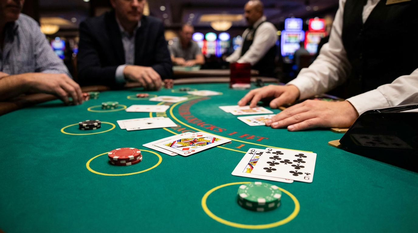 Cartas de Blackjack mostrando un As y un Diez